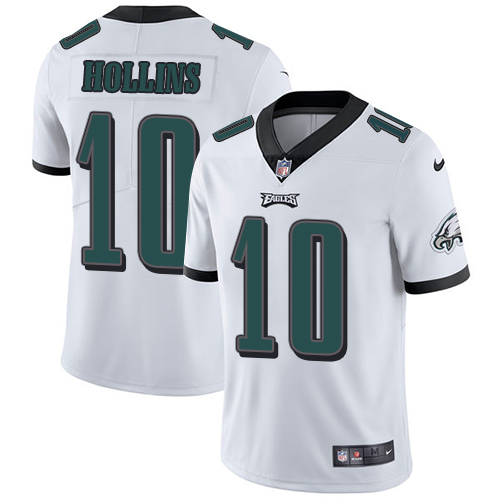 Nike Eagles #10 Mack Hollins White Men's Stitched NFL Vapor Untouchable Limited Jersey - Click Image to Close